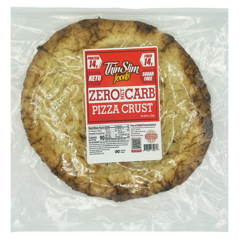 ThinSlim Foods Zero Net Carb Pizza Crust, 8oz Thick Crust