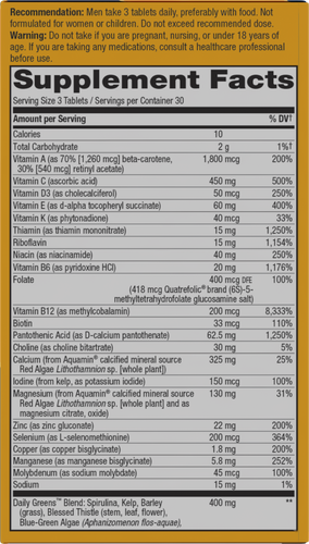 Nature's Way Alive! Men's Max 3 Potency Multivitamin, 90 tablets