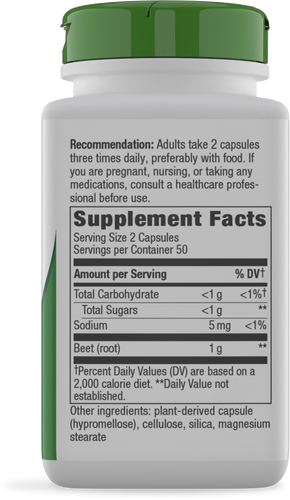 Nature's Way Beet Root 100 vegan capsules