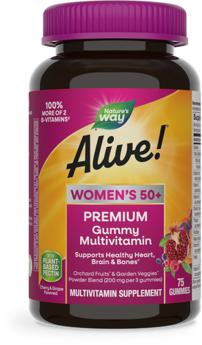 Nature's Way Alive! Premium Women’s 50+ Gummy Multivitamin, 75 gummies