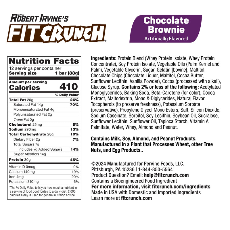 Robert Irvine's Fit Crunch Whey Protein Baked Bar