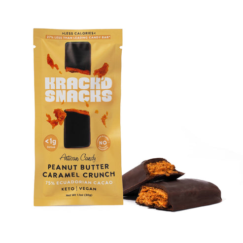 Keto Krack'd Peanut Butter Caramel Crunch Bar - Dark Chocolate