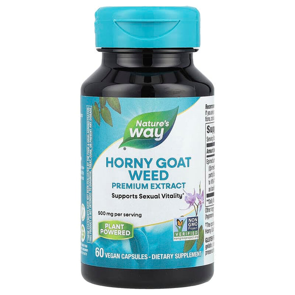 Nature's Way Horny Goat Weed Extract 60 vegan capsules
