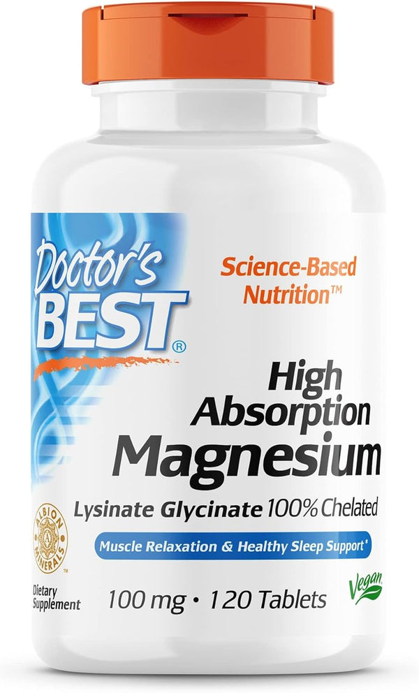 Doctor's Best High Absorption Magnesium 120 tablets