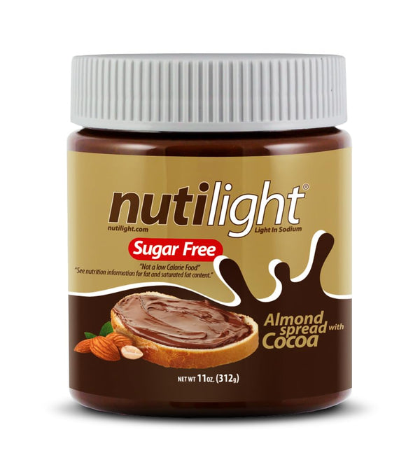 NutiLight Almond Spread & Dark Chocolate, Sugar Free 11 oz.