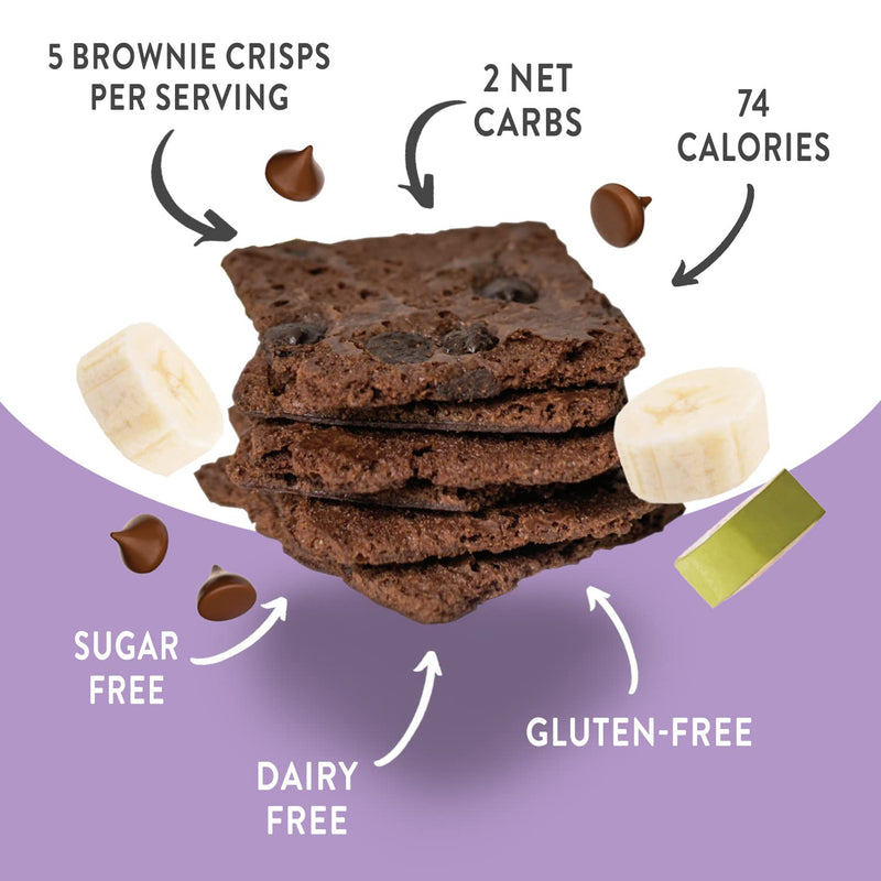 Bantastic Brownie Thin Crisps Snack - Double Chocolate