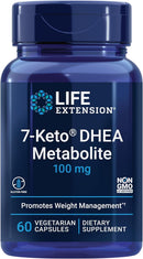Life Extension 7-Keto® DHEA Metabolite 100mg, 60 vegetarian capsules