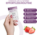 EZ VITAMINS Dissolvable Oral Beauty Strips - Hair, Skin, & Nails