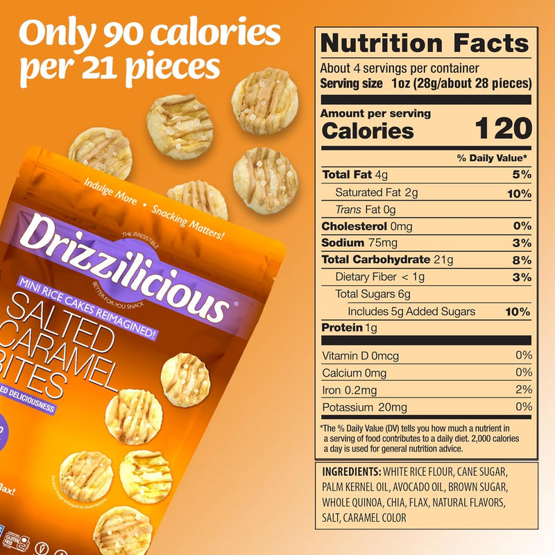 Drizzilicious Bites - Mini Rice Cakes