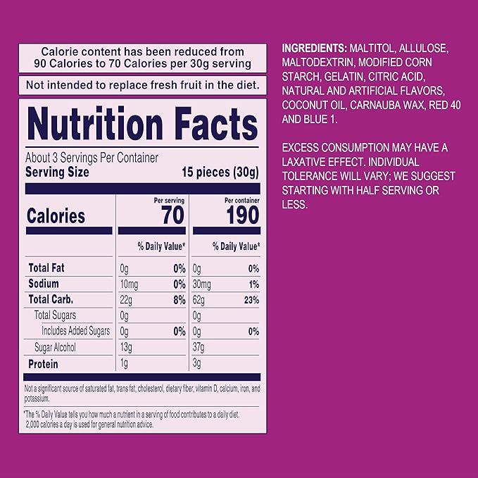 Welch’s Zero Sugar Fruity Bites, 3 oz