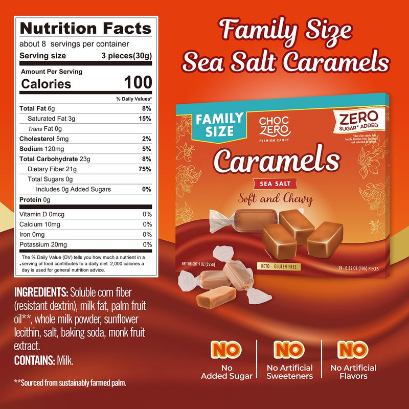 ChocZero Sea Salt Caramels