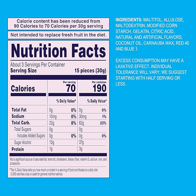 Welch’s Zero Sugar Fruity Bites, 3 oz