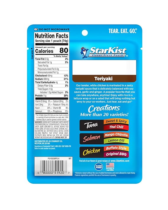 Starkist Chicken Creations, 2.6 oz