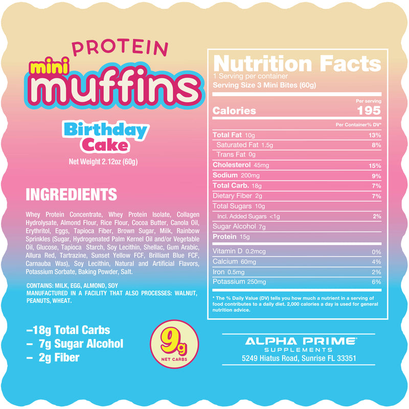 Alpha Prime Bites Mini Protein Muffins