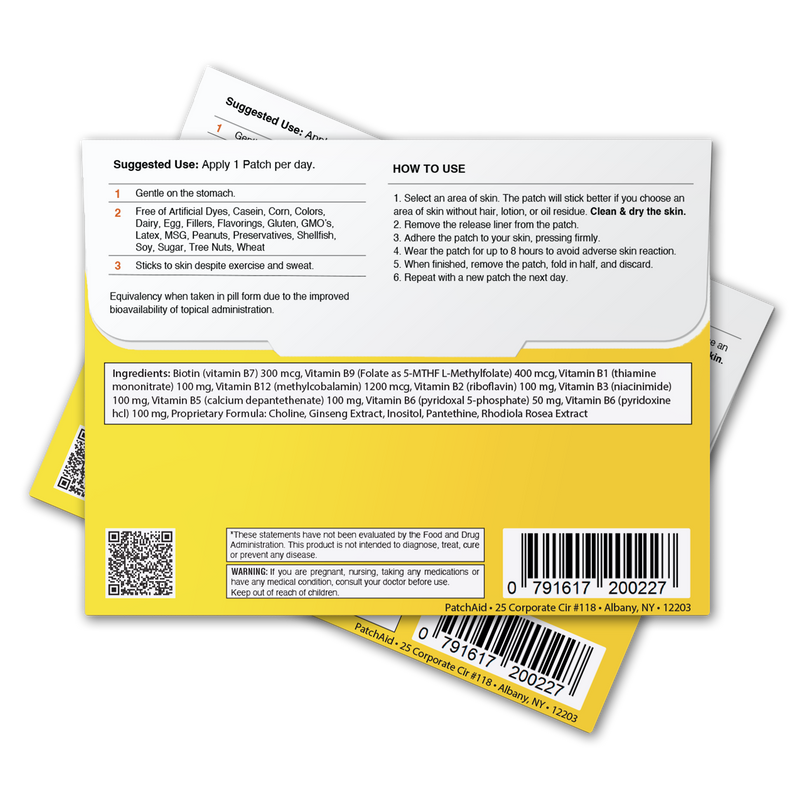 B12 Energy Plus Vitamin Patch by PatchAid