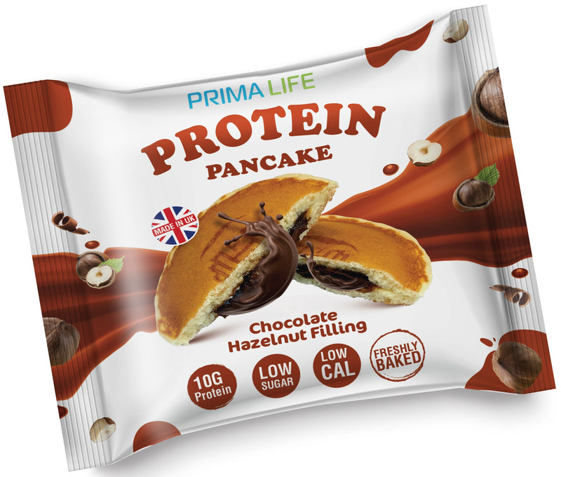 Fluffy High Protein Pancakes with Luscious Creamy Fillings by Prima Life