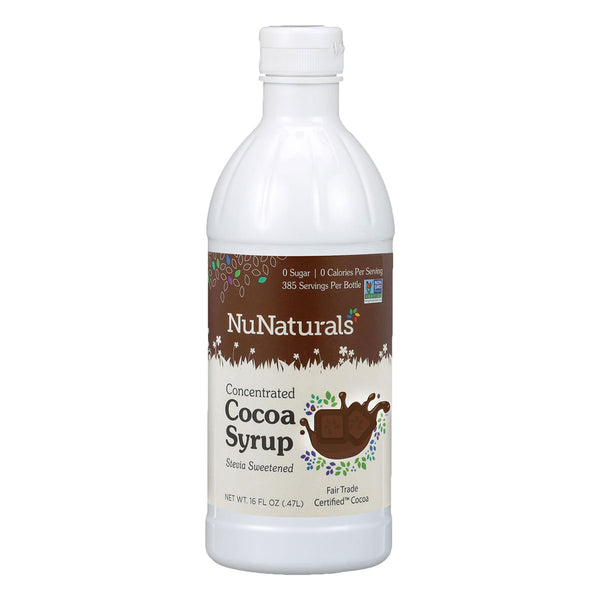 NuNaturals Cocoa Syrup 16 fl oz.