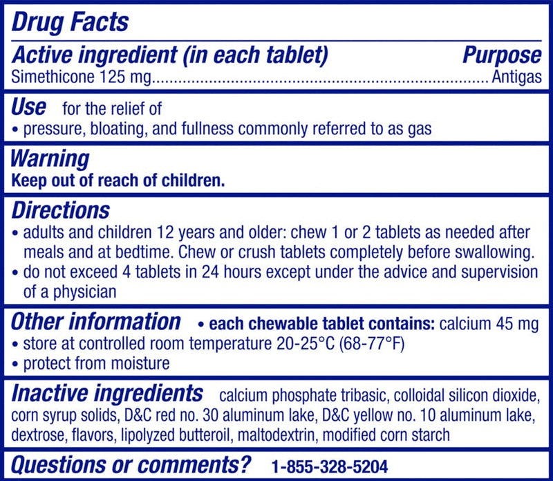 Gas-X Extra Strength Chewable Gas Relief Tablets