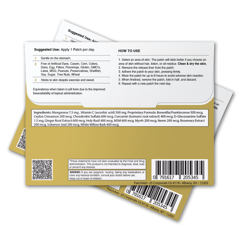 Glucosamine and Chondroitin Topical Plus Patch by PatchAid