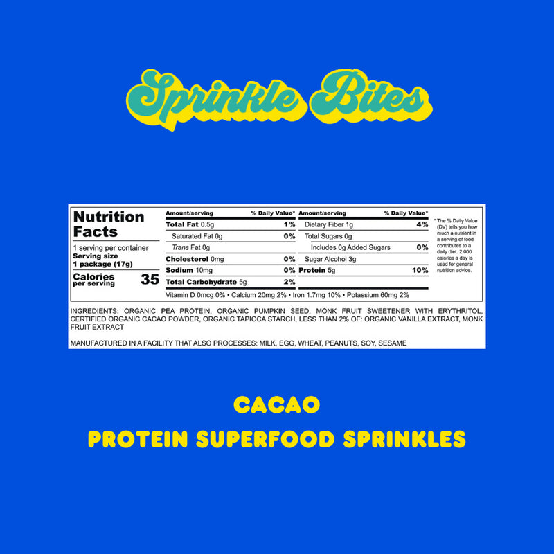 Sprinkle Bites Protein Super Food Sprinkles On-the-Go!