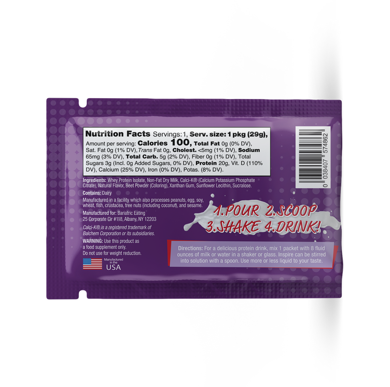 Inspire Protein Powder by Bariatric Eating - Single Serve
