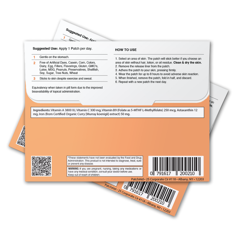 Iron Plus Vitamin Patch by PatchAid