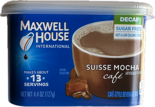 Maxwell House Sugar Free International Cafe Beverage Mix