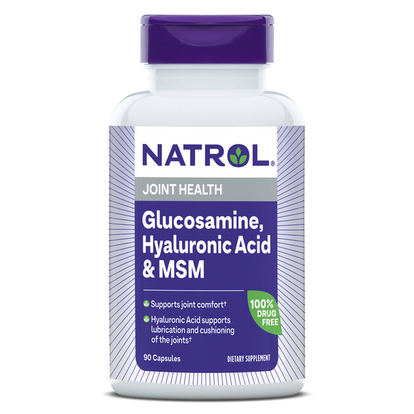 Natrol Glucosamine, Hyaluronic Acid & MSM 90 capsules