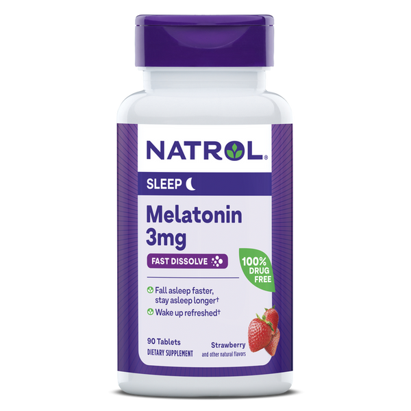 #Dosage_3 mg, Strawberry #Size_90 tablets