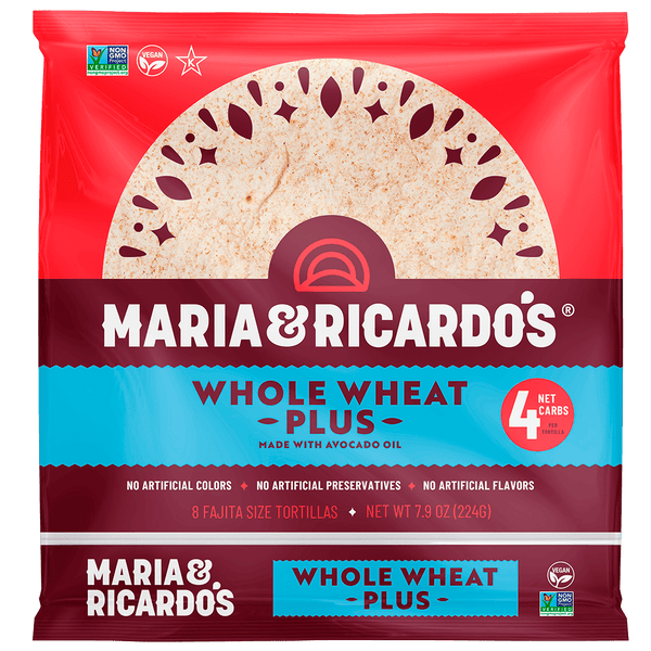 Maria and Ricardo's Whole Wheat Plus Tortillas