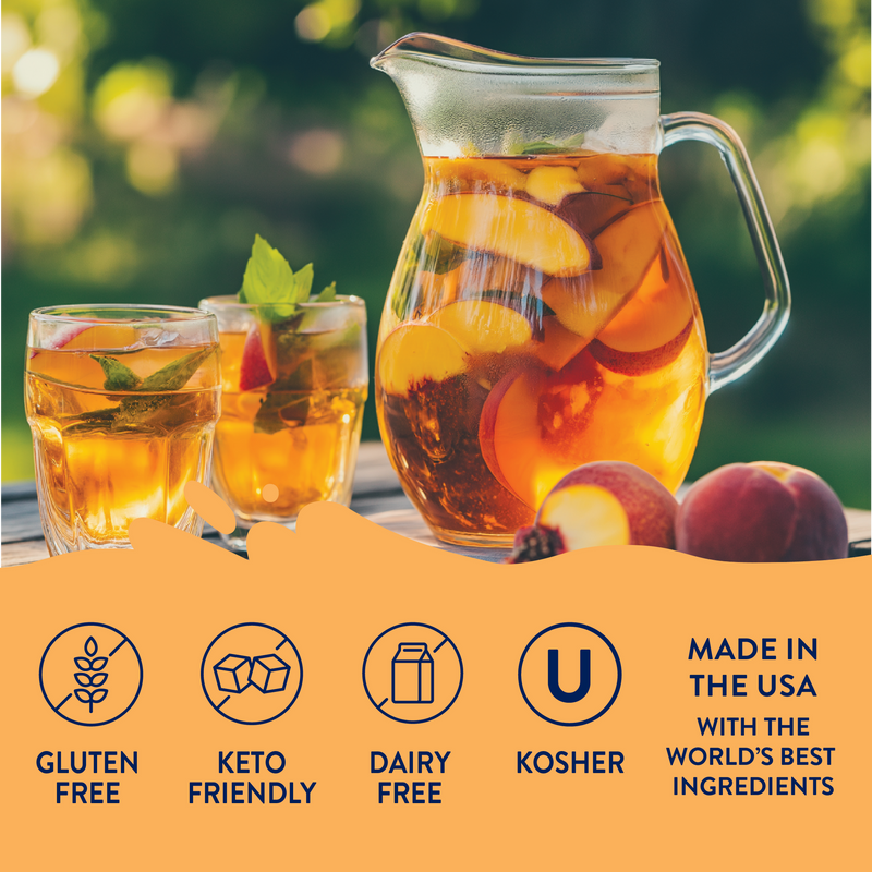 Jordan's Skinny Syrups Sugar Free Peach Tea Syrup Concentrate