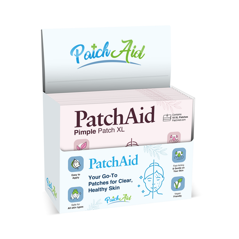 Pimple Patch XL – 10 Extra-Large Hydrocolloid Patches for Face and Body