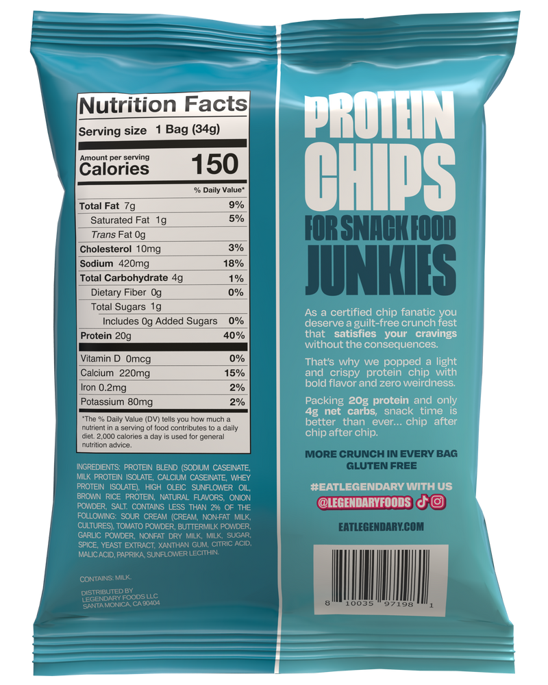 Legendary Foods Popped Protein Chips