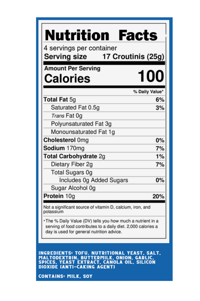 Croutinis High Protein Crouton Snack, 5oz