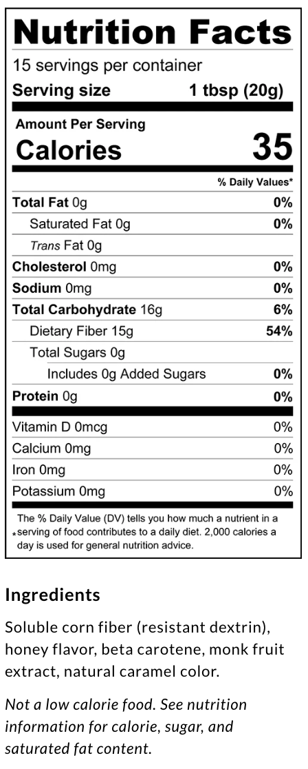 ChocZero Keto Honey 10.5 oz