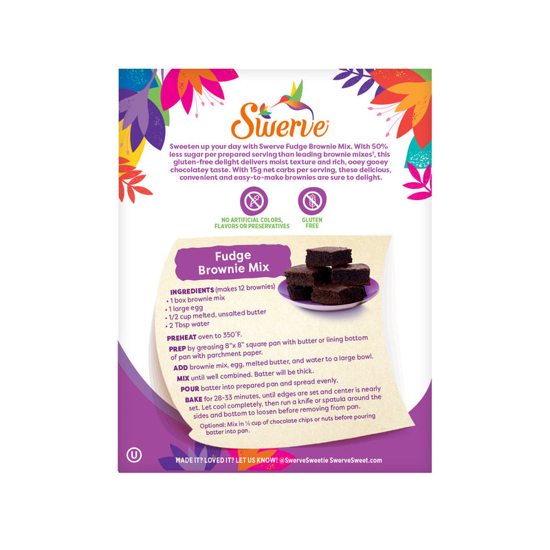 Swerve Fudge Brownie Mix, 11oz