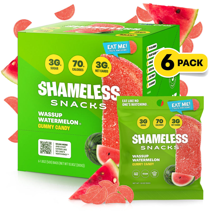 Shameless Snacks Gummy Candy - Wassup Watermelon