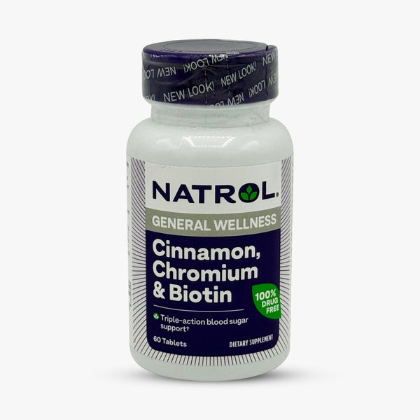 Natrol Cinnamon, Chromium & Biotin 60 tablets