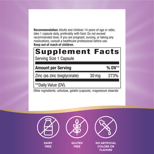 Nature's Way Zinc Chelate 100 capsules