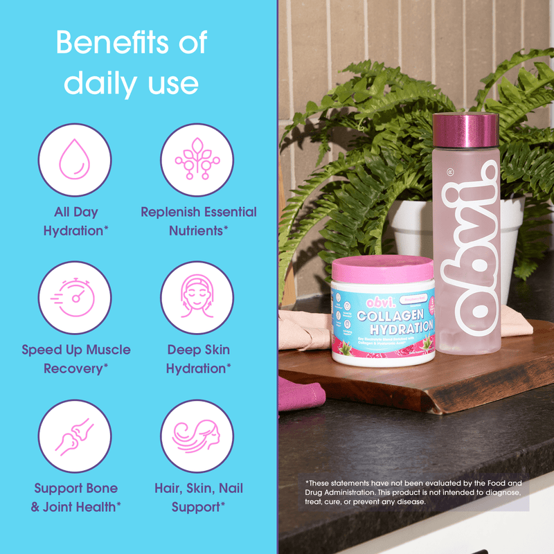 Obvi Collagen® Hydration, 5.4 oz - Raspberry Rosé