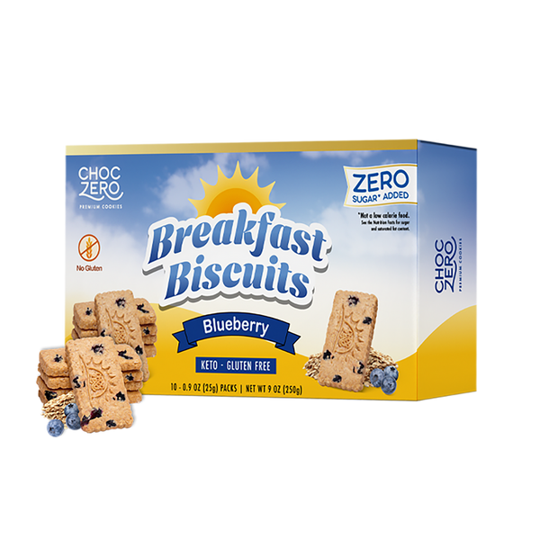 ChocZero Breakfast Biscuits, Blueberry, 9 oz