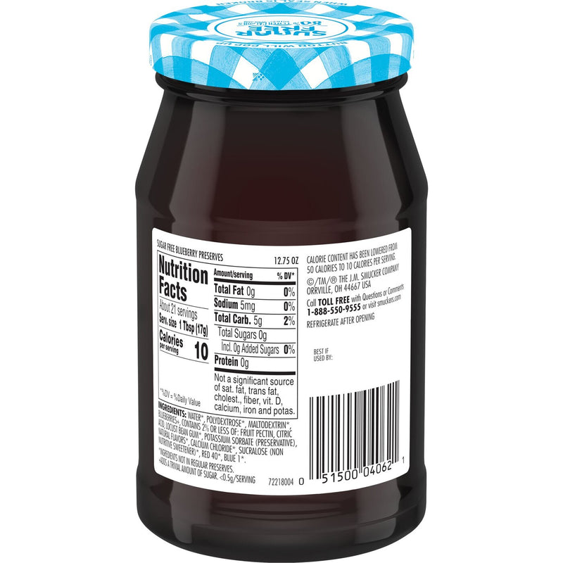 Smuckers Sugar Free Preserves