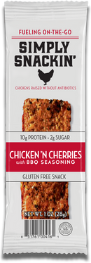 Simply Snackin' Chicken Protein Snack - Chicken' N Cherries with BBQ