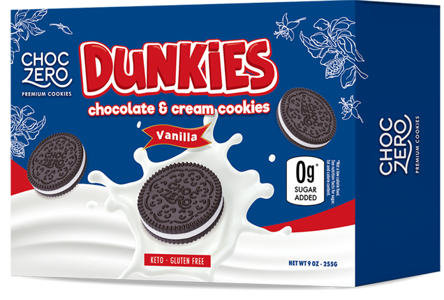 ChocZero Dunkies Sandwich Cookies, 9 oz