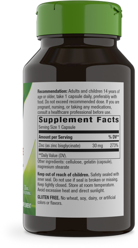 Nature's Way Zinc Chelate 100 capsules