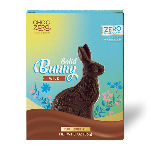 ChocZero Milk Chocolate Keto Easter Bunny, 3oz