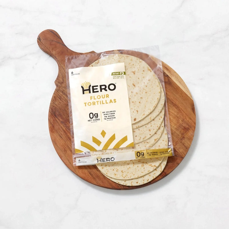 Hero Zero Net Carb Flour Tortillas, 6 tortillas