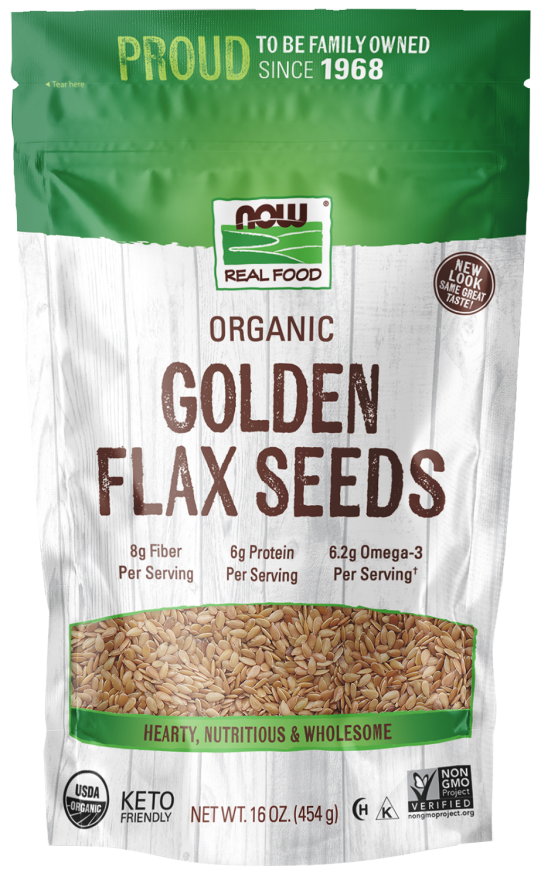 NOW Flax Seeds 16 oz.