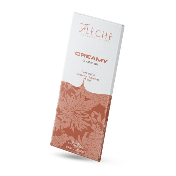 Flèche Healthy Treats Creamy Dairy Free Sugar-Free Artisan Chocolate - Creamy Chocolate