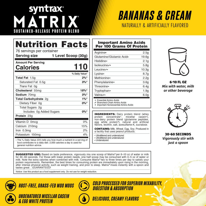 Syntrax Matrix Sustained-Release Protein Blend